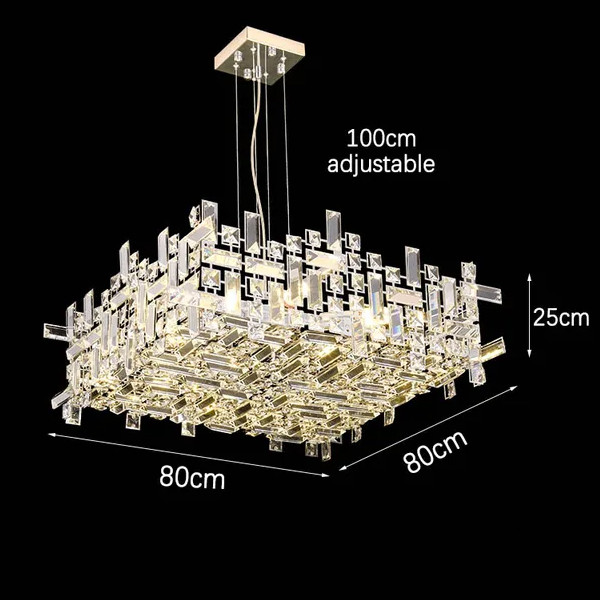 Люстра P7838-W80 chrome Люстра P7838-W80 chrome