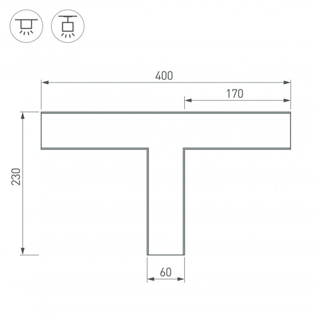 Соединитель профиля Arlight SL-LINE 030142 Соединитель профиля Arlight SL-LINE 030142
