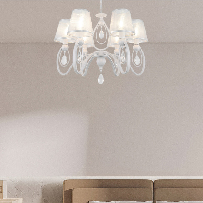 Подвесная люстра Arte Milano 347203/6 WT+SL Подвесная люстра Arte Milano 347203/6 WT+SL