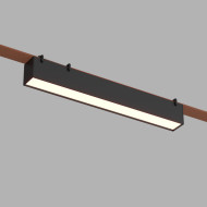 Трековый однофазный светильник Denkirs Belty linear DK5674-BK