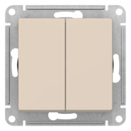 Переключатель 2-клавишный перекрестный, 2 x сх. 7, 10АХ Systeme Electric AtlasDesign ATN000273