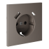 Накладка для розетки с заземлением и защитными шторками, с USB A+C Voltum S70 (капучино) VLS001014 Накладка для розетки с заземлением и защитными шторками, с USB A+C Voltum S70 (капучино) VLS001014