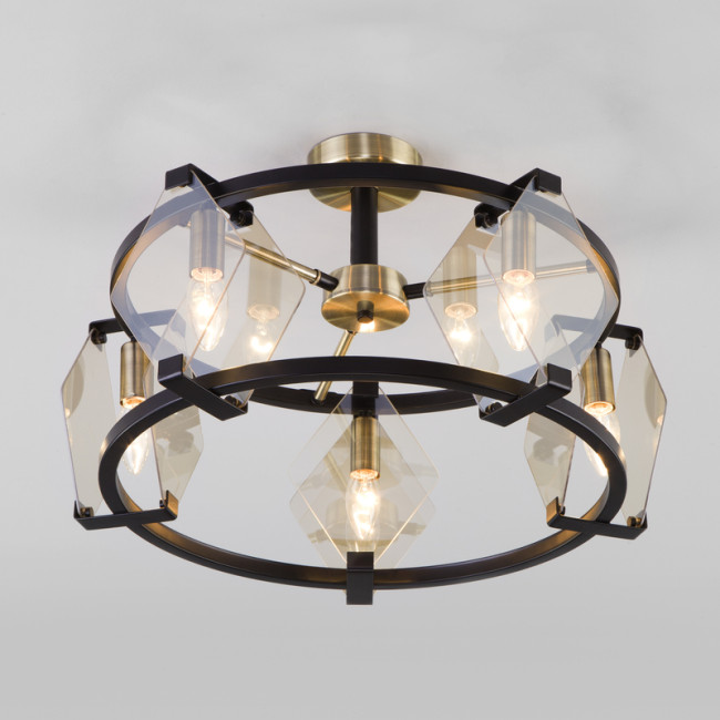 Потолочная люстра Eurosvet Aragon 60116/5 черный