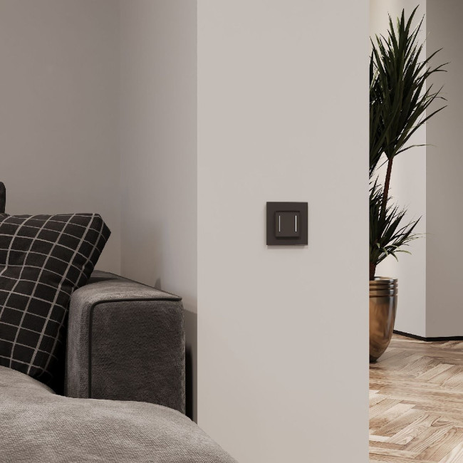 Умный сенсорный выключатель двухклавишный Werkel 4690389197963 W4523008 a064142