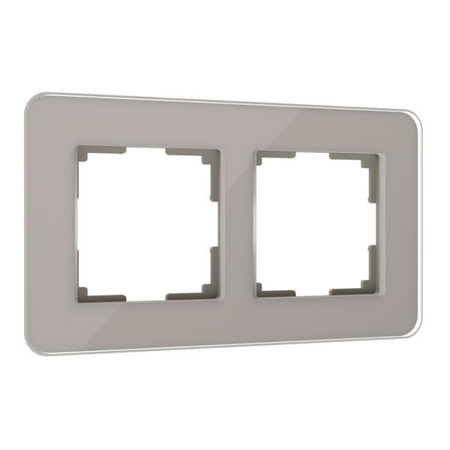 Рамка Werkel Elite на 2 поста дымчатый W0022417 4690389180699 Рамка Werkel Elite на 2 поста дымчатый W0022417 4690389180699