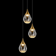 Подвесной светильник MD24001004-3A gold/clear Подвесной светильник MD24001004-3A gold/clear