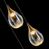 Подвесной светильник MD24001004-3A gold/clear Подвесной светильник MD24001004-3A gold/clear