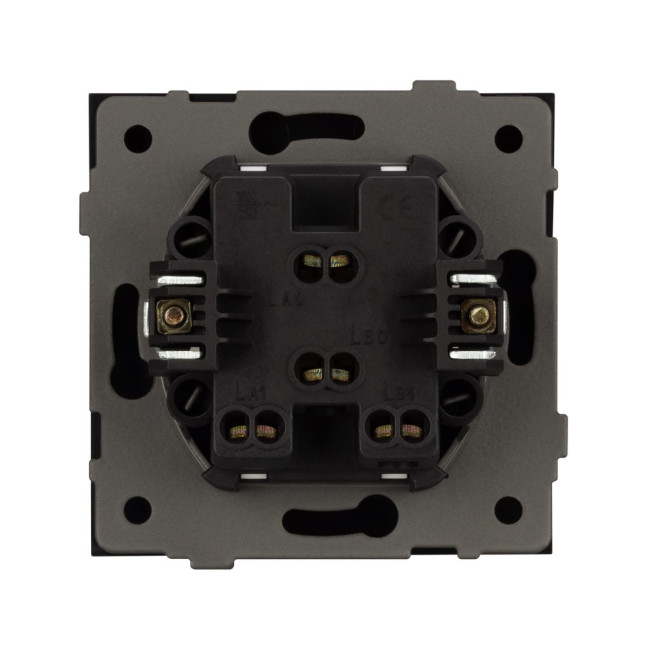 Механизм выключателя двухклавишный непроходной Arlight SWT-TENDO-MK02-PL-BK (230V, 10A) 054059 Механизм выключателя двухклавишный непроходной Arlight SWT-TENDO-MK02-PL-BK (230V, 10A) 054059