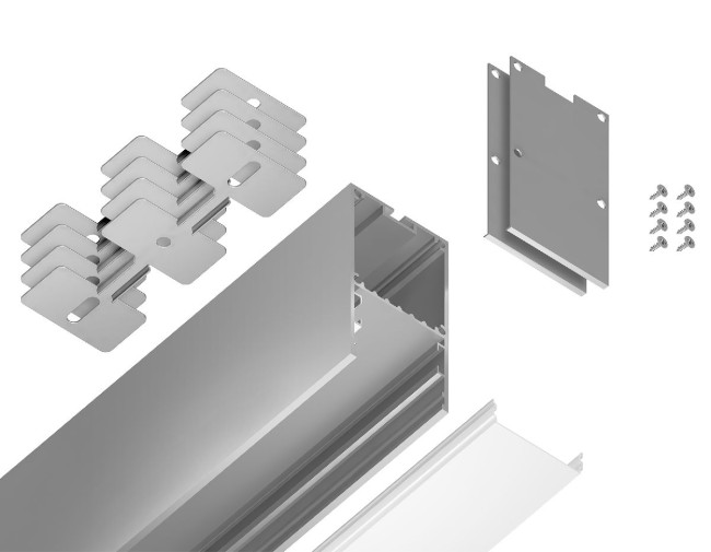 Алюминиевый профиль Ambrella Light Profile System GP3000AL Алюминиевый профиль Ambrella Light Profile System GP3000AL