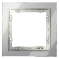 Рамка на 1 пост Voltum S70 VLS110105 (сталь, стекло)