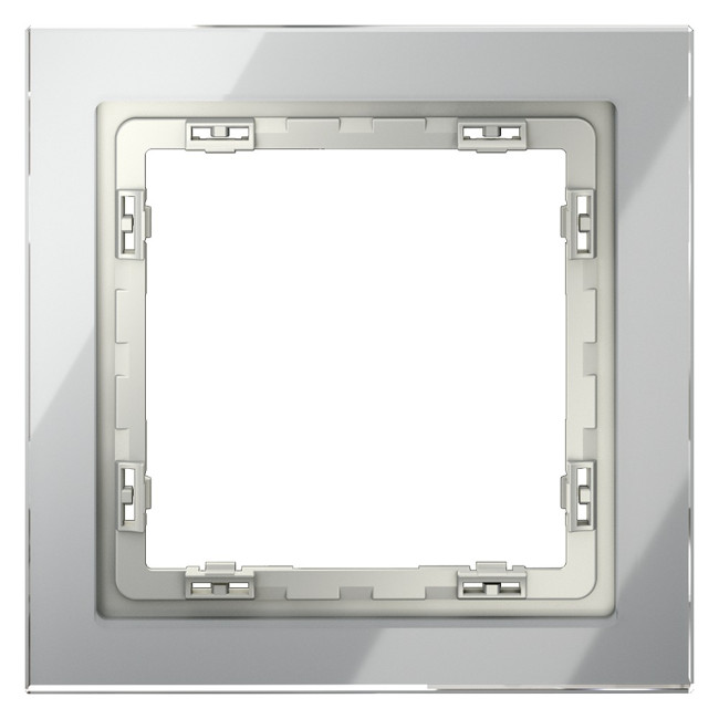 Рамка на 1 пост Voltum S70 VLS110105 (сталь, стекло) Рамка на 1 пост Voltum S70 VLS110105 (сталь, стекло)
