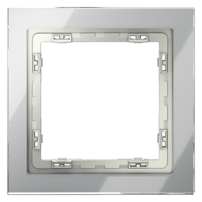 Рамка на 1 пост Voltum S70 VLS110105 (сталь, стекло) Рамка на 1 пост Voltum S70 VLS110105 (сталь, стекло)