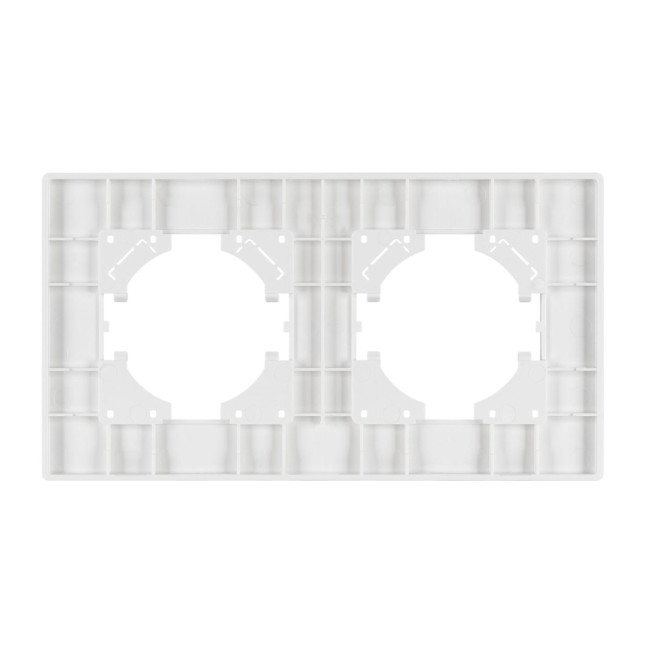 Рамка на 2 поста пластиковая Arlight FRM-PERIO-PL-2-GR 049752