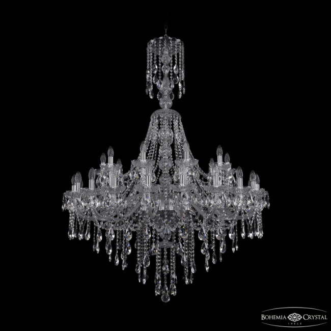 Подвесная люстра Bohemia Ivele Crystal 1415/20+10/400/XL-154 Ni Подвесная люстра Bohemia Ivele Crystal 1415/20+10/400/XL-154 Ni