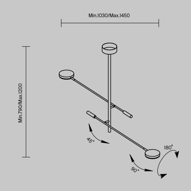Потолочный светильник Maytoni Fad MOD070CL-L15B3K1 Потолочный светильник Maytoni Fad MOD070CL-L15B3K1
