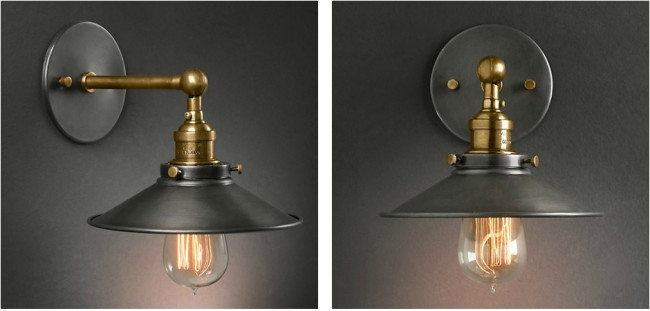 Бра ImperiumLoft Cone 20th c.Factory filament 84835-22 Бра ImperiumLoft Cone 20th c.Factory filament 84835-22