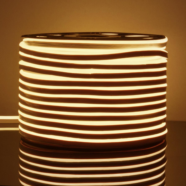 Светодиодный гибкий неон Elektrostandard 220V 9,6W 120Led 2835 IP67 односторонний теплый белый, 50 м 4690389167355 Светодиодный гибкий неон Elektrostandard 220V 9,6W 120Led 2835 IP67 односторонний теплый белый, 50 м 4690389167355