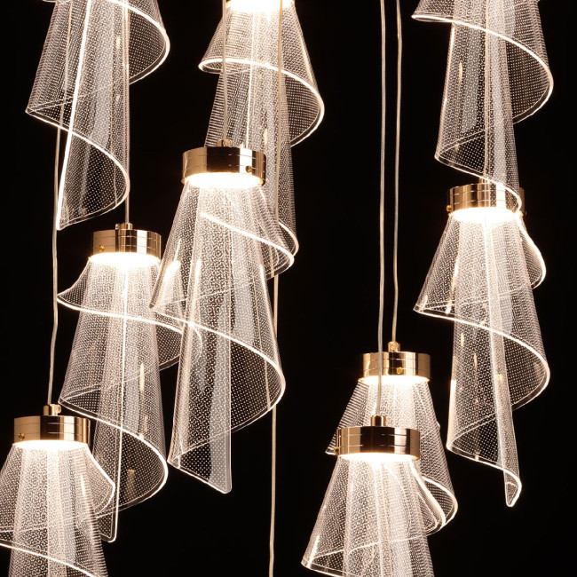 Каскадная люстра De Markt Конти 488013110