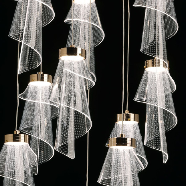 Каскадная люстра De Markt Конти 488013110