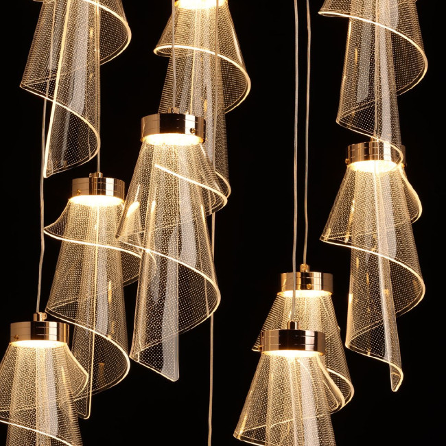 Каскадная люстра De Markt Конти 488013110