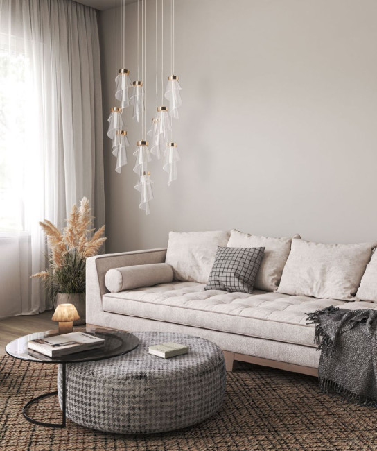 Каскадная люстра De Markt Конти 488013110