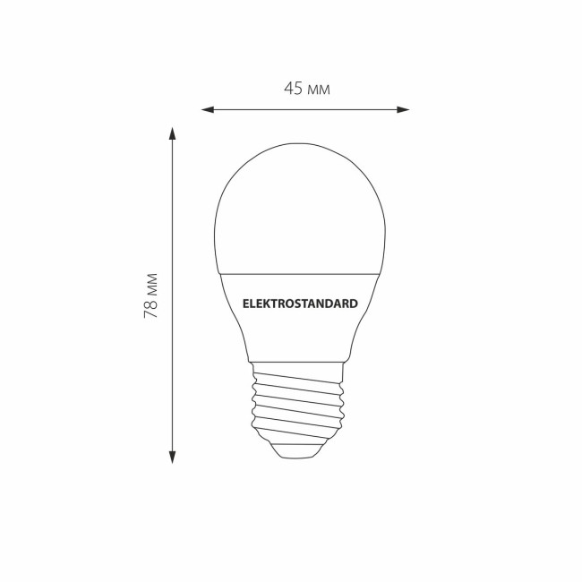 Светодиодная лампа Elektrostandard Mini Classic LED 7W 6500K E27 матовое стекло 4690389055270 Светодиодная лампа Elektrostandard Mini Classic LED 7W 6500K E27 матовое стекло 4690389055270
