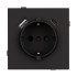 Механизм розетки с USB зарядкой Arlight SCT-TENDO-MUAC-SFPL-BK (230V, 16A) 054607 Механизм розетки с USB зарядкой Arlight SCT-TENDO-MUAC-SFPL-BK (230V, 16A) 054607