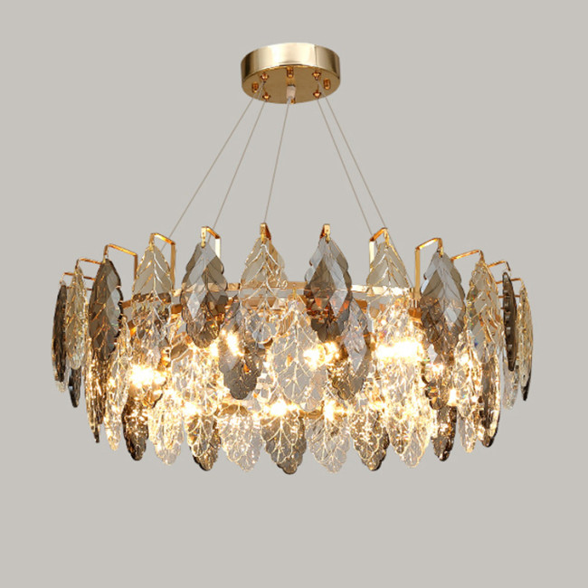 Люстра D8011P/R-800 gold/smoky Люстра D8011P/R-800 gold/smoky