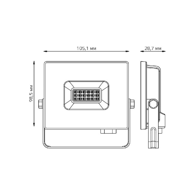 Прожектор светодиодный Gauss Elementary 10W 613100610 Прожектор светодиодный Gauss Elementary 10W 613100610