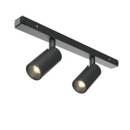 Трековый магнитный светильник Maytoni Focus Duo TR176-1-2X3WTW-M-B Трековый магнитный светильник Maytoni Focus Duo TR176-1-2X3WTW-M-B