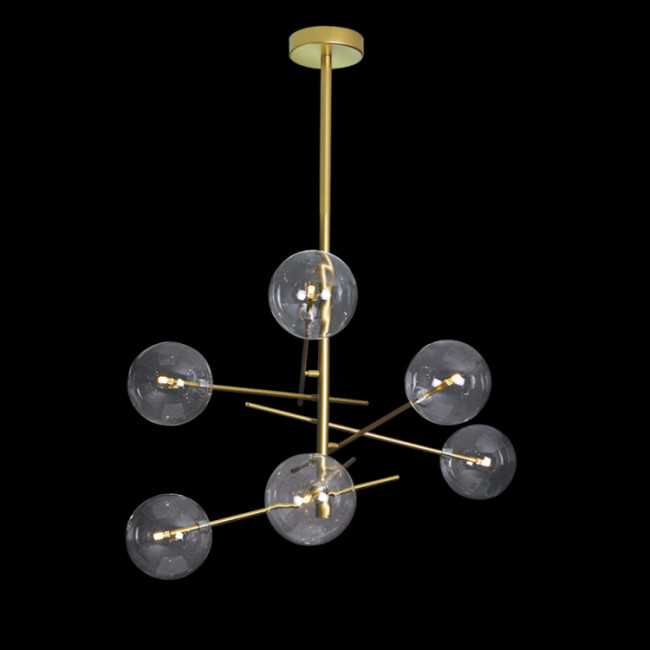 Люстра на штанге Delight Collection Globe Mobile 9307P-6A gold