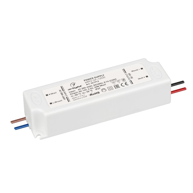 Блок питания Arlight ARPV-SP-12030 (12V, 2.5A, 30W) 041913 Блок питания Arlight ARPV-SP-12030 (12V, 2.5A, 30W) 041913