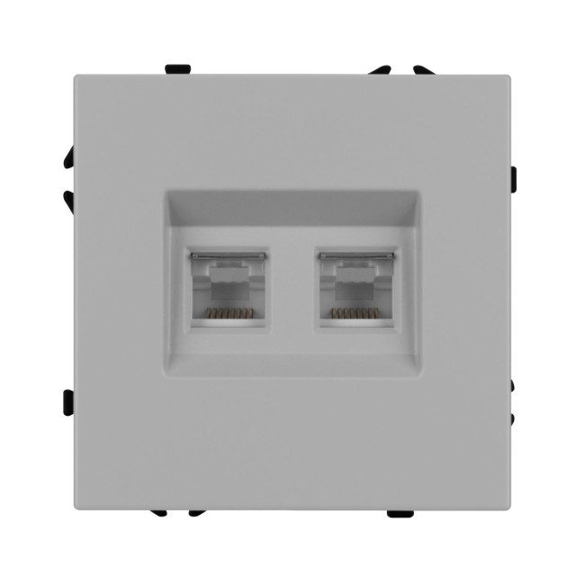 Механизм сдвоенной компьютерной розетки Arlight SCT-NOBE-MPC2-SFPL-IS (RJ-45, CAT6) 059451 Механизм сдвоенной компьютерной розетки Arlight SCT-NOBE-MPC2-SFPL-IS (RJ-45, CAT6) 059451