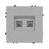 Механизм сдвоенной компьютерной розетки Arlight SCT-NOBE-MPC2-SFPL-IS (RJ-45, CAT6) 059451 Механизм сдвоенной компьютерной розетки Arlight SCT-NOBE-MPC2-SFPL-IS (RJ-45, CAT6) 059451
