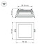 Встраиваемый светодиодный светильник Arlight LT-S96x96WH 6W Day White 014934 Встраиваемый светодиодный светильник Arlight LT-S96x96WH 6W Day White 014934
