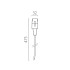 Подвод питания на 48V черный Lightstar Due Hermes 510117 Подвод питания на 48V черный Lightstar Due Hermes 510117