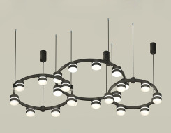 Комплект подвесного светильника Ambrella Light Techno Ring XR92092220 (A9209x3, C9242, C9238, C9232, N8445)