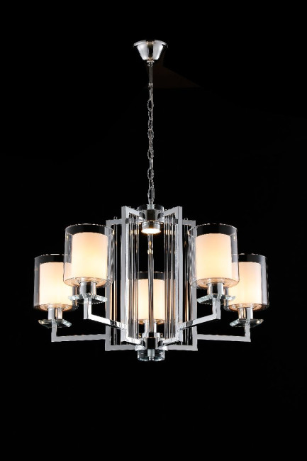 Подвесная люстра iLamp King RM6201-5 CR+CL Подвесная люстра iLamp King RM6201-5 CR+CL