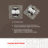 Розетка телефонная RJ11 + компьютерная RJ45 Arte Milano 217.44-1.shampan Розетка телефонная RJ11 + компьютерная RJ45 Arte Milano 217.44-1.shampan