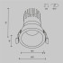 Встраиваемый светильник Maytoni Technical Dip DL118-15W-3K-B