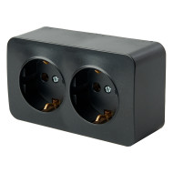 Розетка 2-местная с/з Stekker София MST16-12-05 49498 Розетка 2-местная с/з Stekker София MST16-12-05 49498