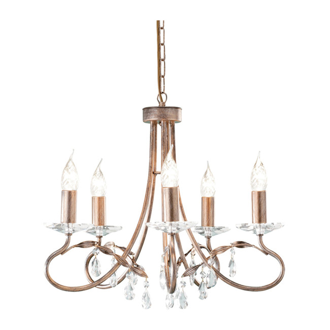 Подвесная люстра Elstead Lighting Christina CRT5-SILVER-GOLD Подвесная люстра Elstead Lighting Christina CRT5-SILVER-GOLD