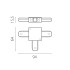 Соединитель T-образный однофазный к 50202X-P, 50203X-P Barra Lightstar 502137-P Соединитель T-образный однофазный к 50202X-P, 50203X-P Barra Lightstar 502137-P