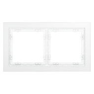 Рамка на 2 поста Voltum S70 VLS110202 (белый,матовый,стекло)