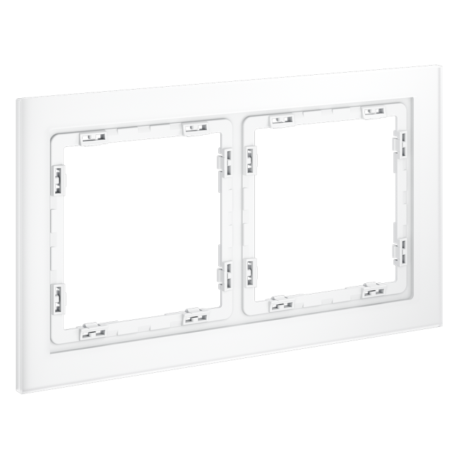 Рамка на 2 поста Voltum S70 VLS110202 (белый,матовый,стекло) Рамка на 2 поста Voltum S70 VLS110202 (белый,матовый,стекло)