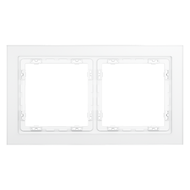 Рамка на 2 поста Voltum S70 VLS110202 (белый,матовый,стекло) Рамка на 2 поста Voltum S70 VLS110202 (белый,матовый,стекло)