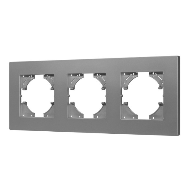 Рамка на 3 поста пластиковая Arlight FRM-PERIO-PL-3-GR 049756 Рамка на 3 поста пластиковая Arlight FRM-PERIO-PL-3-GR 049756