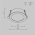 Встраиваемый светильник Maytoni Technical Downlight Orb DL130-GX53-B