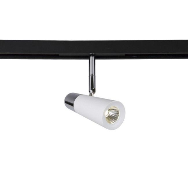 Трековый светодиодный светильник для магнитного шинопровода Crystal Lux Space CLT 0.33 006 12W WH-CH 4000K Трековый светодиодный светильник для магнитного шинопровода Crystal Lux Space CLT 0.33 006 12W WH-CH 4000K