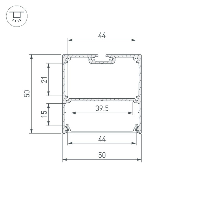 Алюминиевый профиль Arlight SL-LINE-5050-LW-3000 WHITE 043978 Алюминиевый профиль Arlight SL-LINE-5050-LW-3000 WHITE 043978